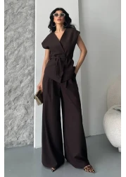 spirituel طقم نسائي مكون من قطعتين من الأعلى والأسفل وأربطة وفضفاضة ومتدلية صيفية بأكمام قصيرة معطف كيمونو بنطلون بالازو