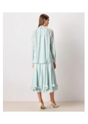 İpekyol بلوزة منسوجة خضراء