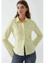 Hiccup قميص بأكمام طويلة وقصة ضيقة