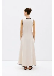 VATKALI فستان منتفخ مع تفاصيل الأنابيب