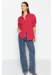  Collection Pomegranate Flower Loose Fit Woven Shirt Twoaw20Go0107