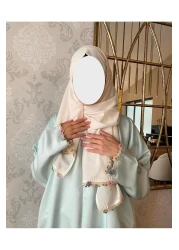 Nimet Abla Butik Hand Embroidered Prayer Robe Suit