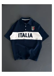 İLKCET MODA Italy Embroidery Unisex Oversize T-Shirt