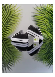 elma bebe Comfortable Fit Girl Boy Baby Unisex Baby Kids Short Lace-Up Linen Canvas Sneaker Sports Shoes