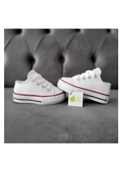 elma bebe Unisex Girls Boys Baby Kids Short Lace-Up Canvas Linen Sneaker Sneakers