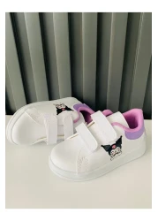 AdaKids Chrome Printed Girls' Boys' Unisex Cirt Velcro Lightweight Sports Shoes Lilac