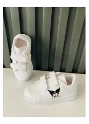 AdaKids Chrome Printed Girls' Boys' Unisex Velcro Lightweight Sports Shoes White