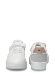 U.S. Polo Assn. حذاء رياضي للفتيات باللون الأبيض UNIV 4FX
