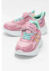 Liger Children's Velcro Smart Lacing Sports Shoes Pink - Green