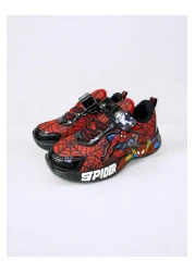 PATİK BEBE Boy's Red Color Light Sports Shoes with Lights between Size 26 and 30