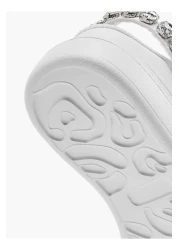 Celeste Girls' Embellished Slip-On Sneakers with Lace-Up Detail