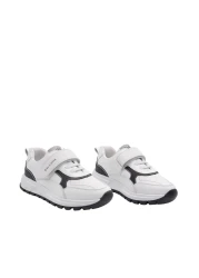 kids A more Franky Boy's Single Velcro Shoes White