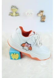 Moda Lime Unisex Children's Sports Shoes Kuromi Special Design Lace-Up and Velcro Sneakers