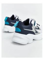 LC Waikiki Petrol Lacing and Velcro Boys' Sports Shoes