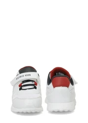 U.S. Polo Assn. حذاء رياضي للأطفال من Garfield Jr. 5FX باللون الأبيض