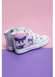 StWenn Kuromi Lighted Lace-Zippered Children's Sports Shoes