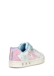 Geox White Skylin Motif Girls Sneakers J558Wa0Bckcc0406