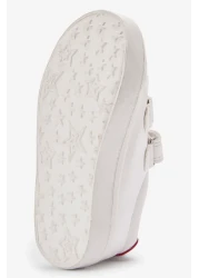 Next Baby White Star Touch Banded Sneakers