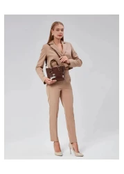 torime Patent Leather Medium Women Shoulder and Cross Bag