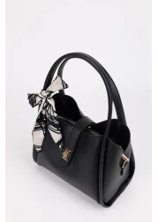 NOTHING Women's Black Hand & Shoulder Bag - Detailed Three Compartments and Makeup Layer
