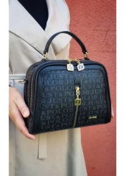Just Polo حقيبة كتف نسائية مكونة من 4 أقسام وحزام طويل قابل للتعديل TM1137