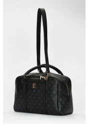 Pierre Cardin Black Monogram Women's Shoulder Bag 05PO22Y1557