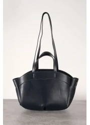 Çantacımstore Black Leather Women's Tote Bag - 2109 Model