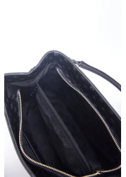 Pierre Cardin Black Monogram Women's Shoulder Bag 05PO22K1592