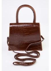 Trendyol Shoes Tan Textured Cross Strap Women's Mini City Bag Twoaw25Oc00000
