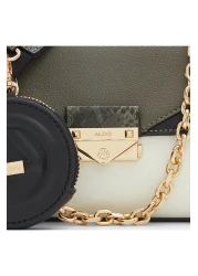 Aldo Youra - Faux Leather Khaki Women's Crossbody Bag