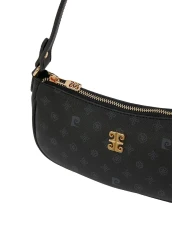 Pierre Cardin Black Monogram Women's Shoulder Bag 05PO22K1705