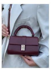 zetus Nora Model Claret Red Women's Hand and Shoulder Bag