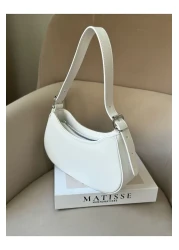 Moda Sekiz Women's Baguette Shoulder Bag with Belt Accessories