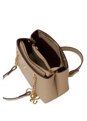 U.S. Polo Assn. Beige-Burgundy Women's Shoulder Bag Us25539