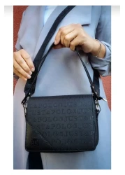 Just Polo Justpolo Women's Black Two-Strap 4-Compartment Shoulder and Crossbody Bag TM5555-4072