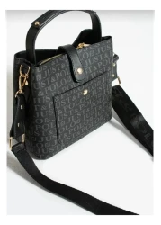 Just Polo Women's Black Hand and Shoulder Bag TM1165 2055