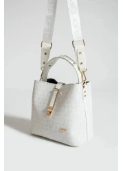 Just Polo حقيبة يد وكتف نسائية بحزام متقاطع طويل مكونة من 4 أقسام