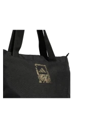 adidas Women's Black Met Logo W Tote Shoulder Bag