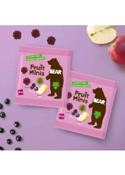 Bear Paws Fruit Snack, Apple and Blackcurrant, 20g