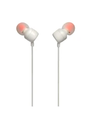 JBL Tune 110 Headphones Wired In-Ear Deep And Powerful Pure Bass Sound White