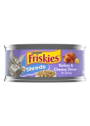 Purina Friskies Savoury Shreds Turkey and Cheese Flavour Wet Food for Cat, 156g