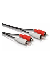 فيليبس SWA2521W / 10 سلك صوت ستيريو 1.5 متر ذكر- أسود.