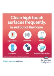 كلوركس سينتيفا مناديل مطهرة بالجريب فروت وزهر البرتقال، 75 منديلًا مبللاً