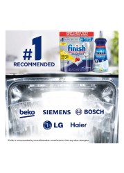 Finish Powerball Quantum All In 1 Lemon Sparkle Dishwasher Detergent 12 Tablets