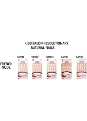 Kiss Salon Acrylic Nude French Nails KAN01 64266 28 PCS