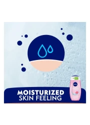 NIVEA Shower Gel Body Wash Waterlily &amp; Oil with Caring Oil Pearls and Waterlily Scent 250ml Pack of 2