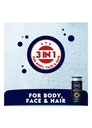 نيڤيا للرجال جل الاستحمام أكتيف كلين تشاركول،، برائحة خشبية، 250 مل عبوة مزدوجة