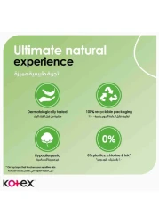 Kotex Natural Maxi Protect Thick Pads 100% Cotton Pad Super Size with Wings 44 Sanitary Pads