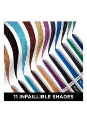 لوريال باريس إنفالبل غريب جل أوتوماتيك محدد عيون بتركيبة جل يدوم حتى 36 ساعة - أسود مكثف