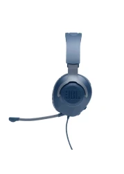 JBL Quantum 100 Gaming Headphone Over-Ear With Detachable Voice-Focus Boom Mic Blue